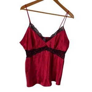 Lilac and London Babydoll Lace Whimsigoth Y2K 90's Vamp Cami Top Fuchsia Sz XL